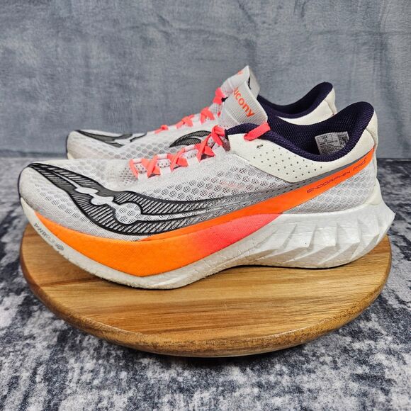 Saucony Endorphin Pro 4 Men\'s White Orange Running Shoes S20939-129 Size 10 main image 8